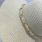 CAPPELLO IN CARTA - PERLINE - NASTRINO IN RASO - DONNA