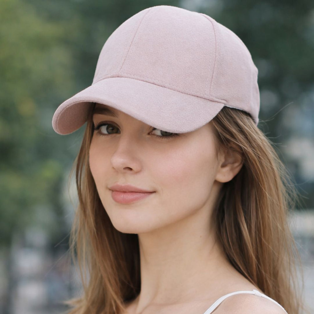 Cappellino ROSA - DONNA - EFFETTO SCAMOSCIATO