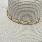 CAPPELLO IN CARTA -NASTRINO IN RASO - SENZA PERLINE