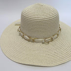 CAPPELLO IN CARTA - PERLINE - NASTRINO IN RASO - DONNA
