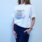 T-SHIRT -  DONNA - THANKS YOU HET - COLOR - TG UNICA
