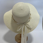 CAPPELLO IN CARTA - PERLINE - NASTRINO IN RASO - DONNA